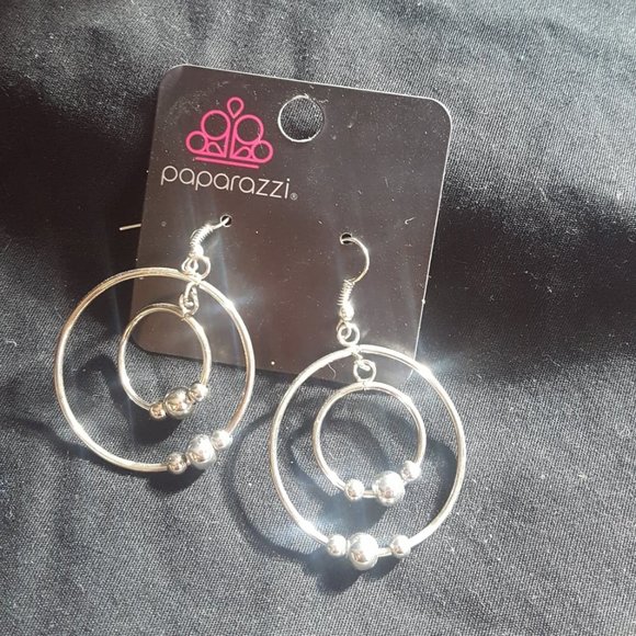 paparazzi Jewelry - Silver Fish Hook Earrings J-417